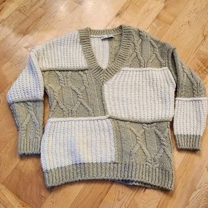 Zara color blocked sweater